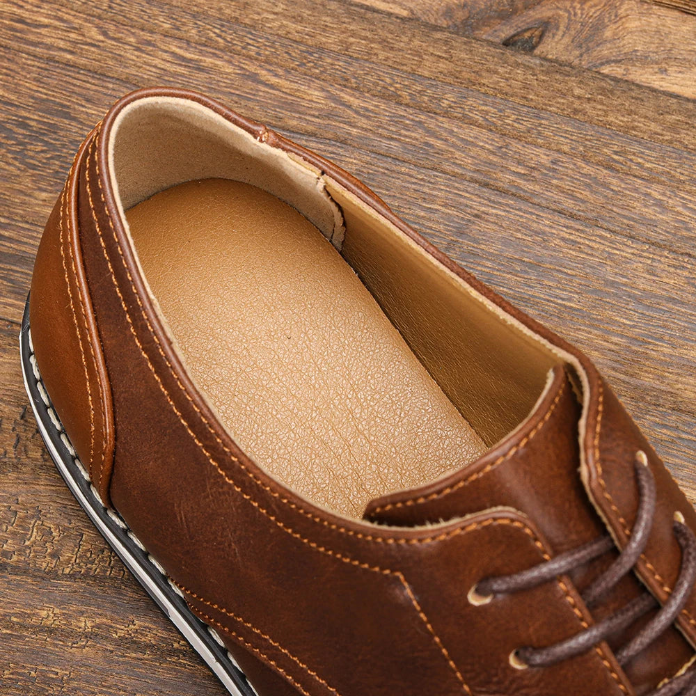 Men’s Leather Loafers – Comfortable 2024 Casual Fashion Shoes