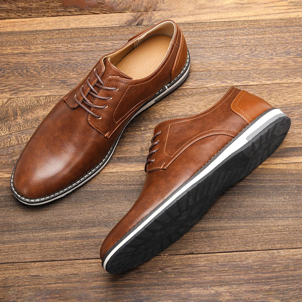 Men’s Leather Loafers – Comfortable 2024 Casual Fashion Shoes
