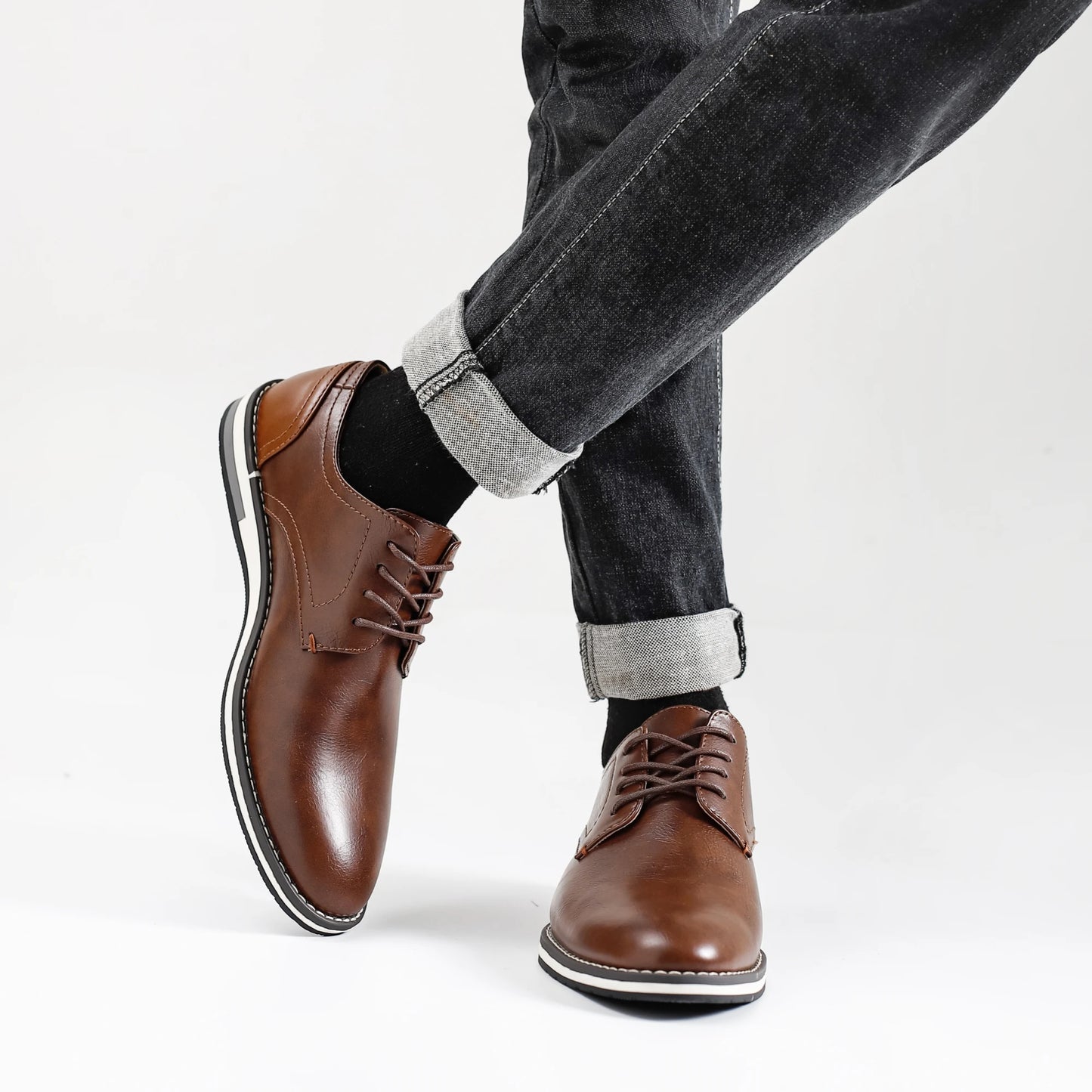 Men’s Leather Loafers – Comfortable 2024 Casual Fashion Shoes