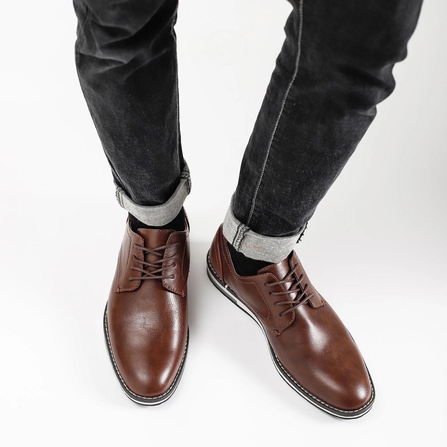 Men’s Leather Loafers – Comfortable 2024 Casual Fashion Shoes