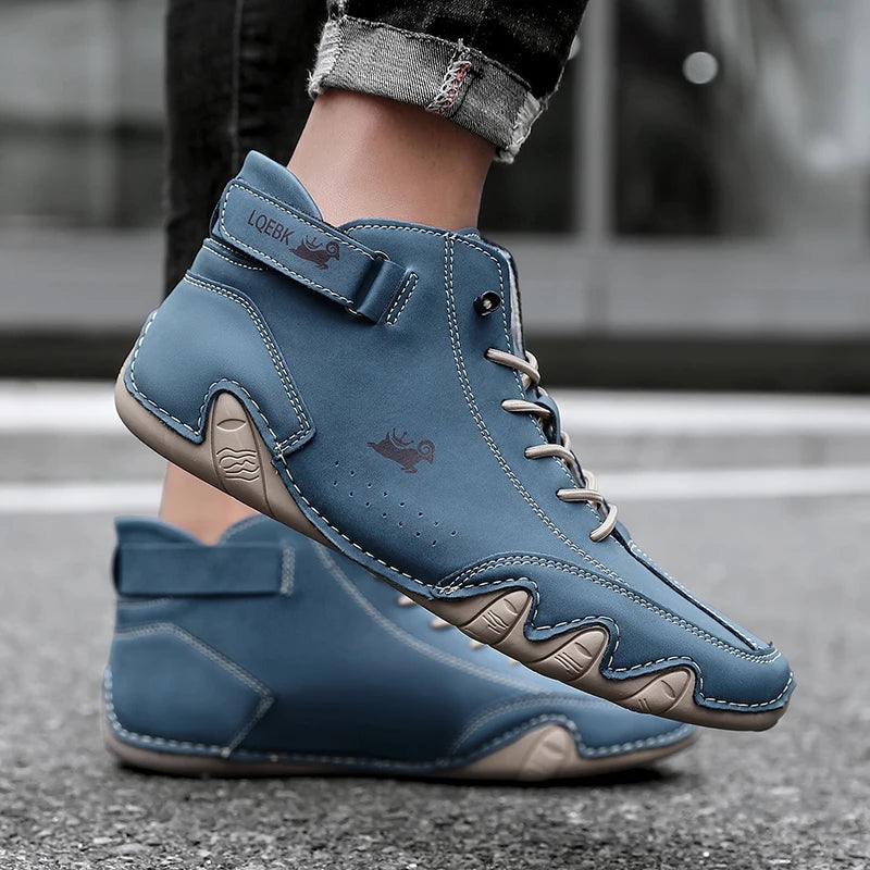 Men’s Leather Casual Shoes | Fashion Sneakers & Comfortable Loafers – Outdoor Walking Footwear 2024
