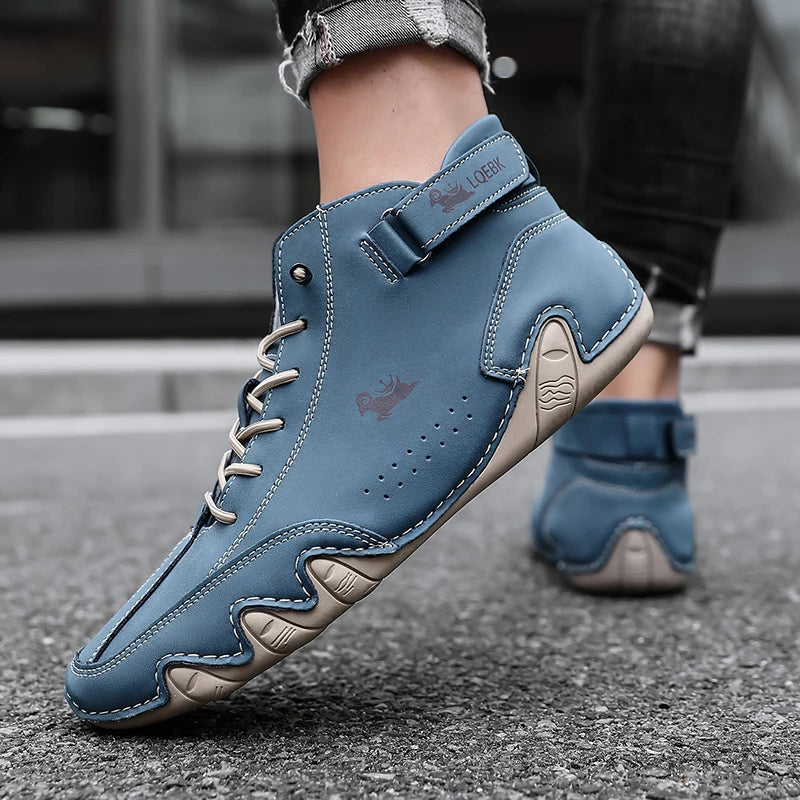 Men’s Leather Casual Shoes | Fashion Sneakers & Comfortable Loafers – Outdoor Walking Footwear 2024
