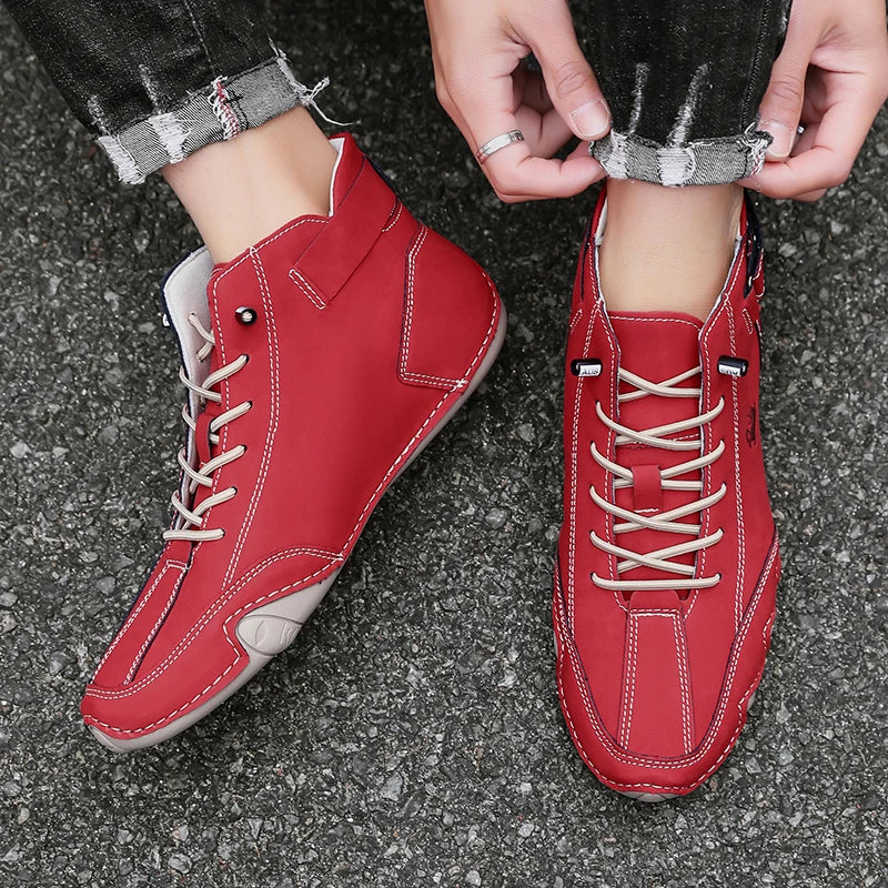 Men’s Leather Casual Shoes | Fashion Sneakers & Comfortable Loafers – Outdoor Walking Footwear 2024
