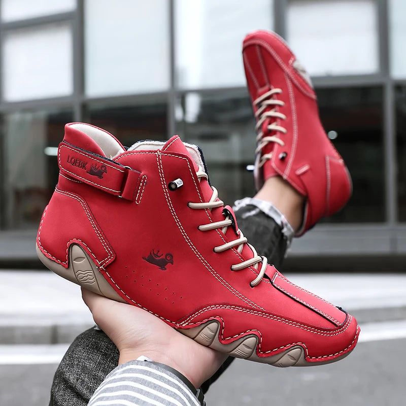 Men’s Leather Casual Shoes | Fashion Sneakers & Comfortable Loafers – Outdoor Walking Footwear 2024