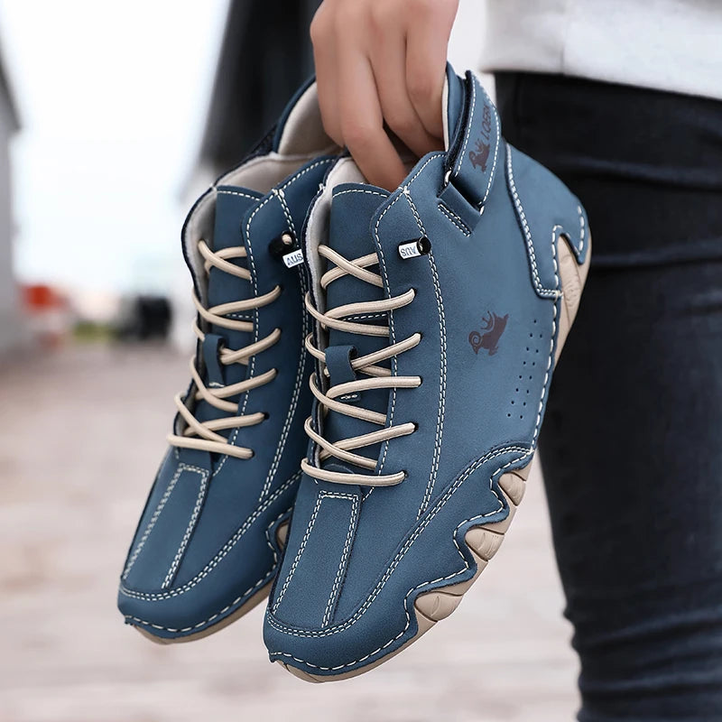 Men’s Leather Casual Shoes | Fashion Sneakers & Comfortable Loafers – Outdoor Walking Footwear 2024