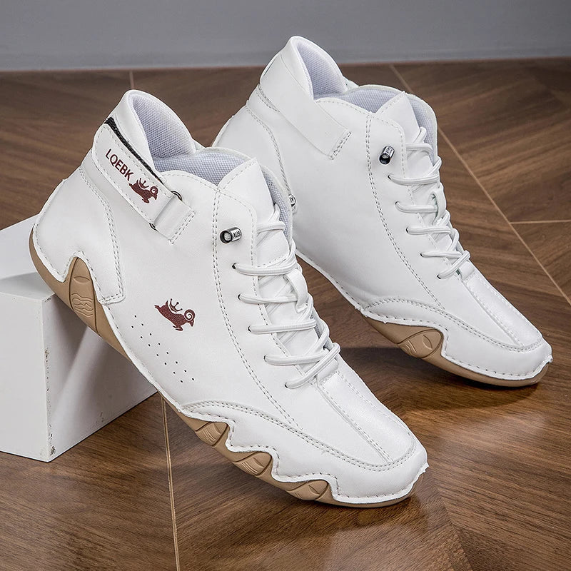Men’s Leather Casual Shoes | Fashion Sneakers & Comfortable Loafers – Outdoor Walking Footwear 2024