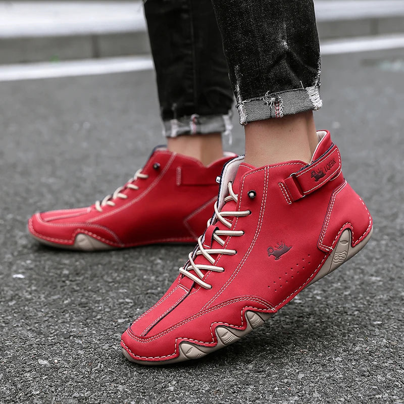Men’s Leather Casual Shoes | Fashion Sneakers & Comfortable Loafers – Outdoor Walking Footwear 2024