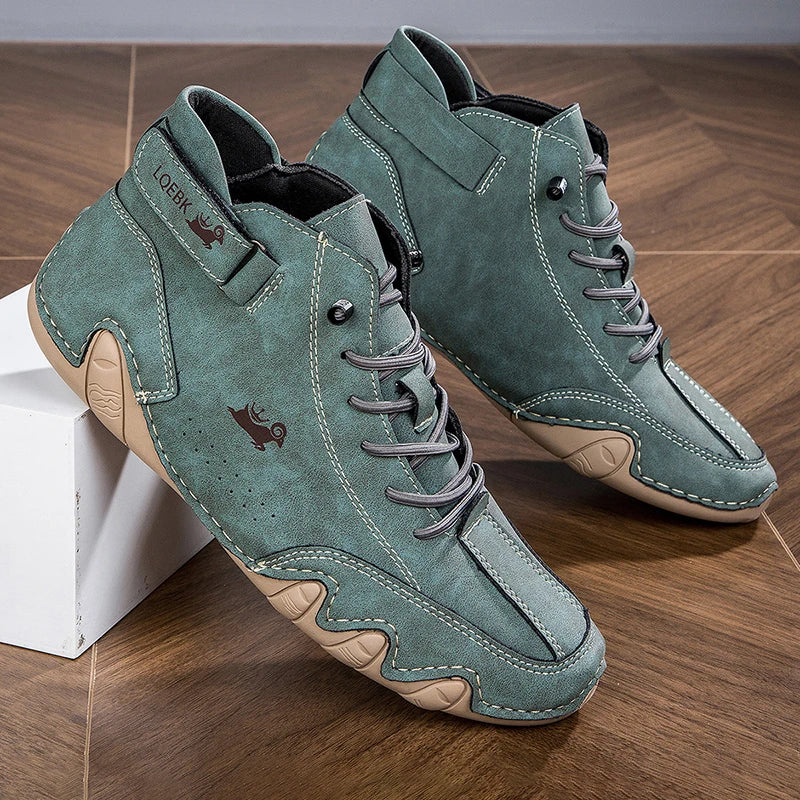 Men’s Leather Casual Shoes | Fashion Sneakers & Comfortable Loafers – Outdoor Walking Footwear 2024