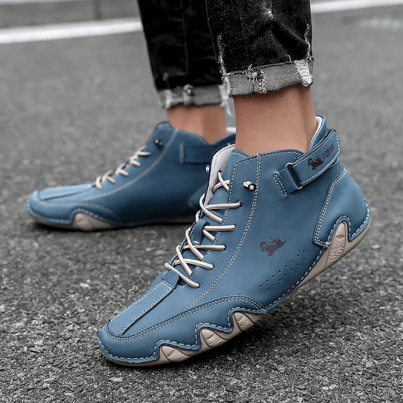 Men’s Leather Casual Shoes | Fashion Sneakers & Comfortable Loafers – Outdoor Walking Footwear 2024