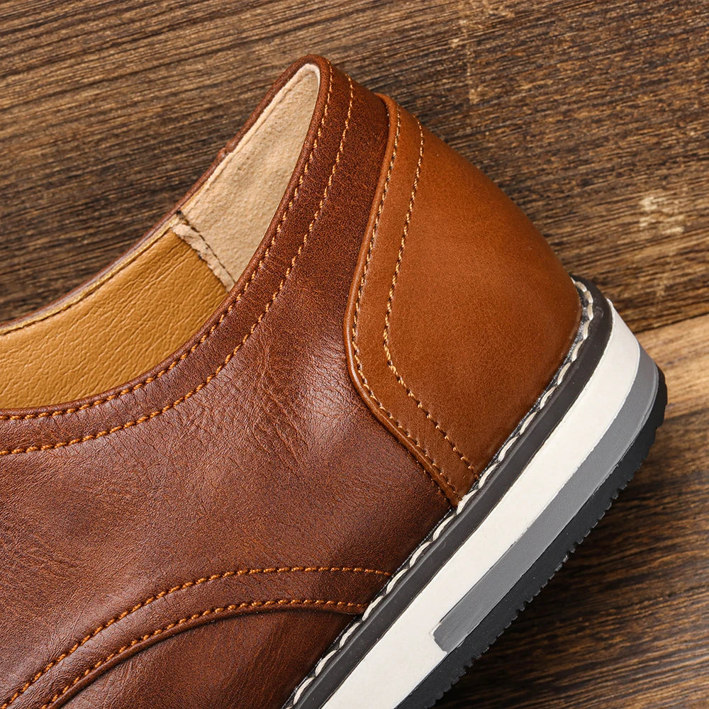 Men’s Leather Loafers – Comfortable 2024 Casual Fashion Shoes