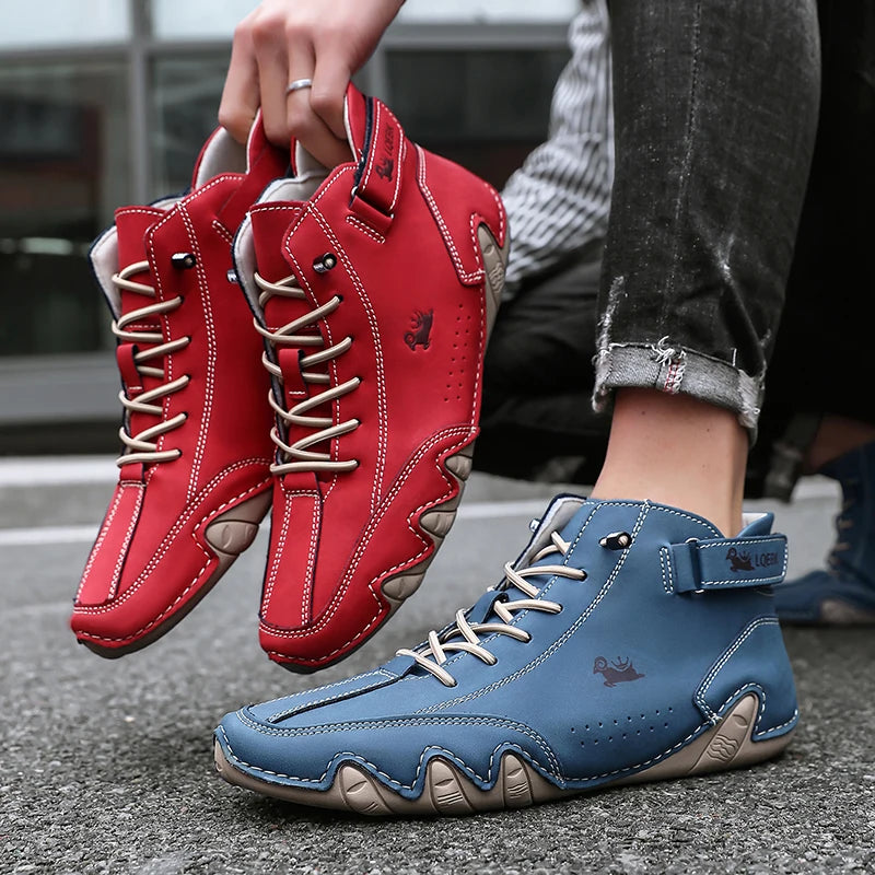 Men’s Leather Casual Shoes | Fashion Sneakers & Comfortable Loafers – Outdoor Walking Footwear 2024