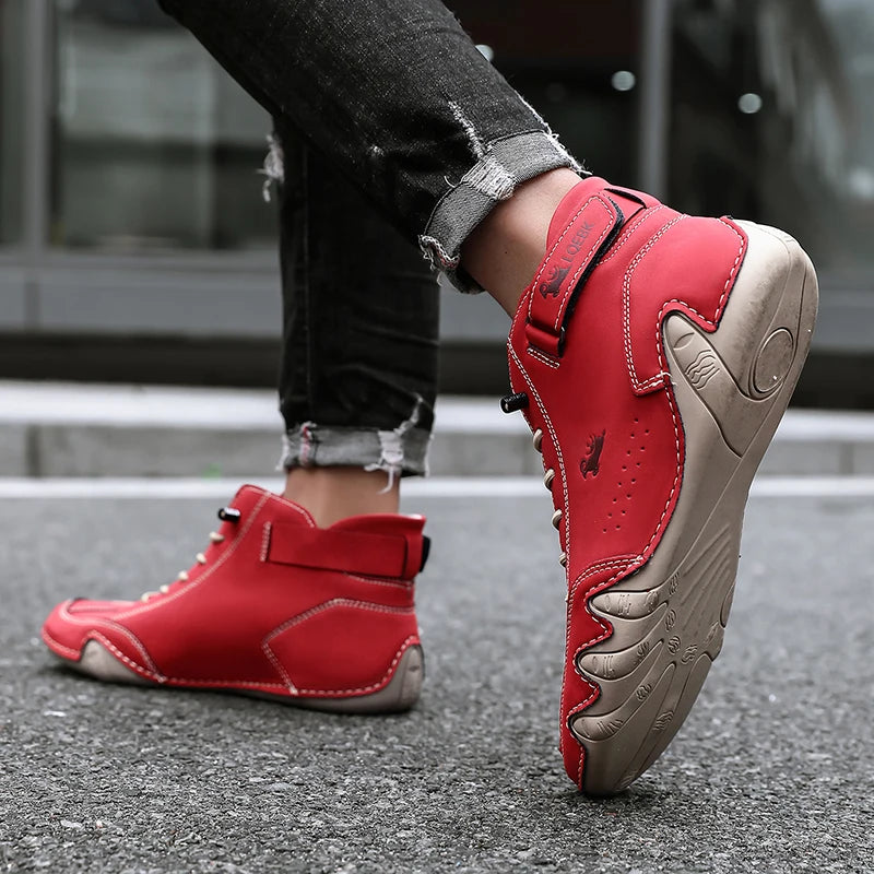 Men’s Leather Casual Shoes | Fashion Sneakers & Comfortable Loafers – Outdoor Walking Footwear 2024